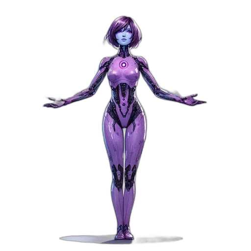 robot, dress, creature, jewelry, concept art, 3d render, cyberpunk, fantasy art transparent PNG cut-out