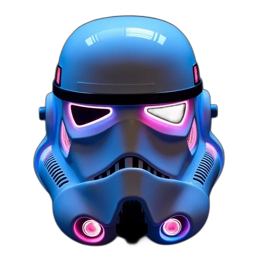 mask, concept art, 3d render, comic book art transparent PNG cut-out