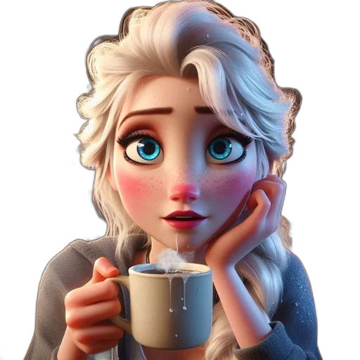 face, staff, 3d render, fantasy art, pixel art, concept art, snow, animated transparent PNG cut-out
