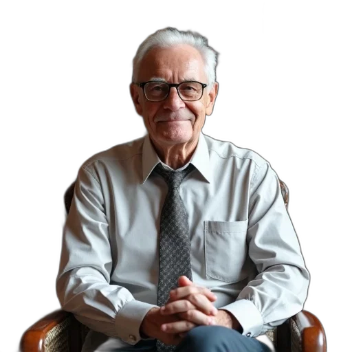 staff, face, animal, jacket, man, white, hair, glasses transparent PNG cut-out