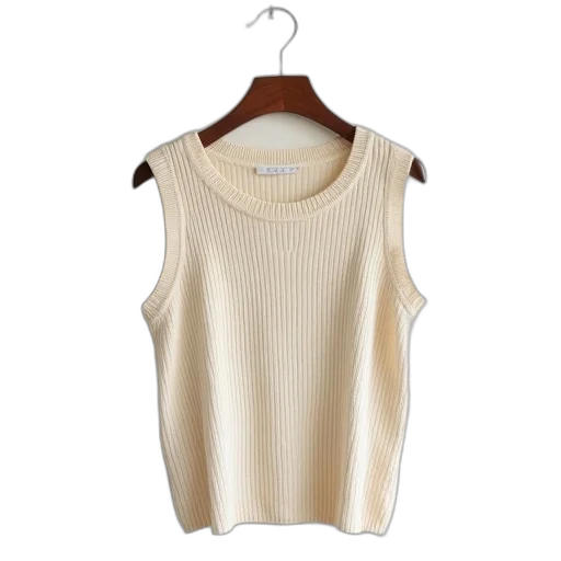 dress, earth tones, plain, sleeveless, ribbed, knit, top, round transparent PNG cut-out