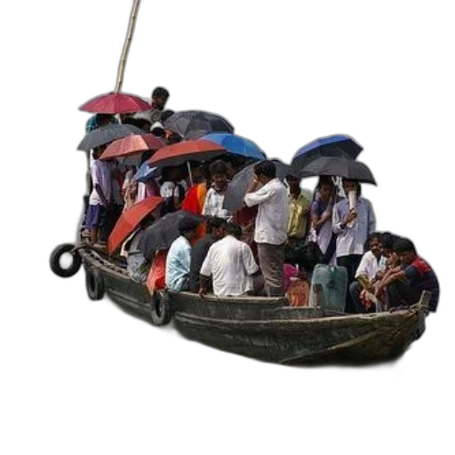 umbrella, car, staff, hat, 3d render, photorealistic, rain, underwater transparent PNG cut-out