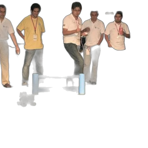 staff, 3d render, concept art, cartoon, fire, group, people, play transparent PNG cut-out