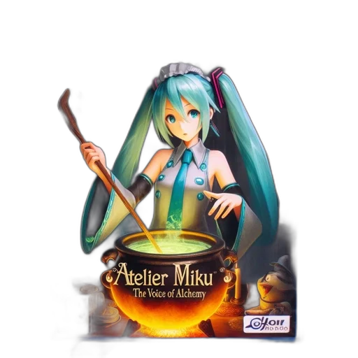 3d render, fantasy art, concept art, anime, playstation, game, cover, atelier transparent PNG cut-out