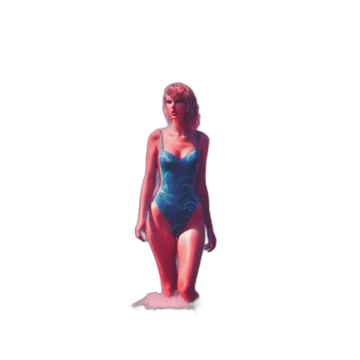 dress, creature, robot, pixel art, vaporwave, 3d render, concept art, underwater transparent PNG cut-out