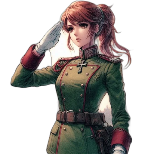 staff, weapon, jacket, face, concept art, pixel art, fantasy art, anime transparent PNG cut-out