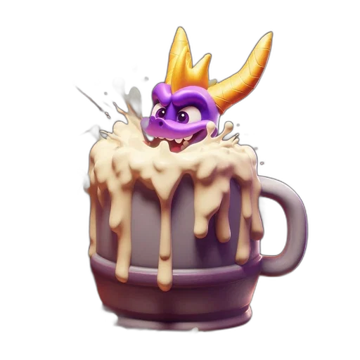crown, dragon, staff, food, pixel art, concept art, 3d render, fantasy art transparent PNG cut-out
