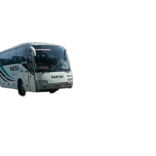 staff, car, 3d render, photorealistic, white, partas, bus, driving transparent PNG cut-out