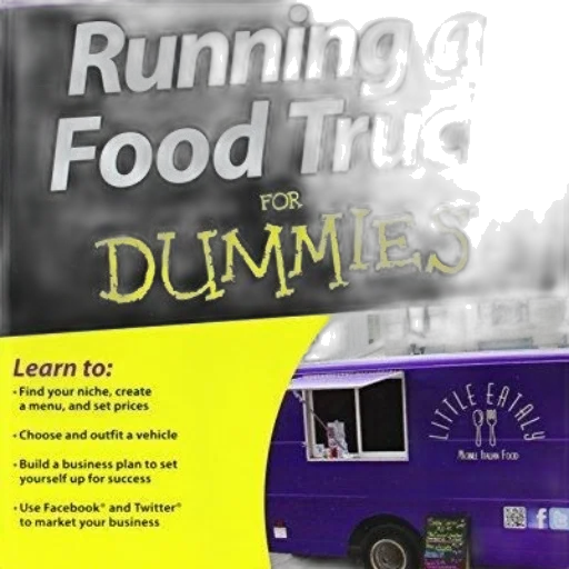 food, running, truck, dummies, book, cover, featuring, purple transparent PNG cut-out