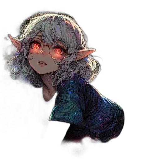 creature, staff, dress, face transparent PNG cut-out