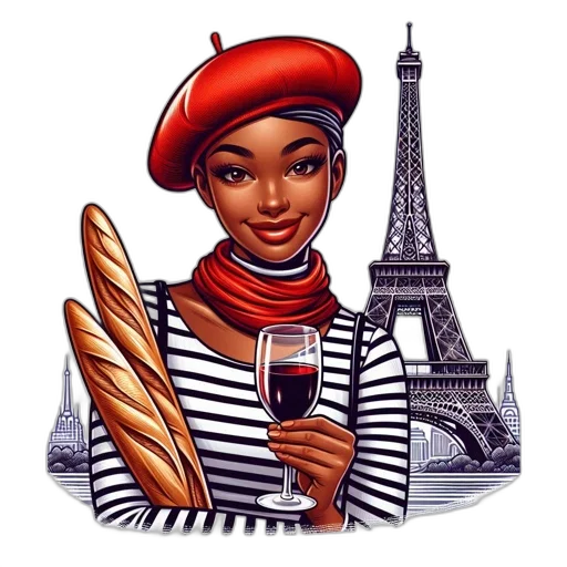 food, cartoon, pixel art, concept art, comic book art, red, woman, traditional transparent PNG cut-out