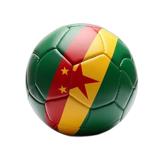 soccer, ball, gambia, flag, transparent, background transparent PNG cut-out