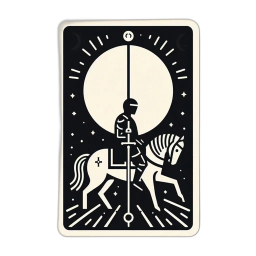 staff, outer space, night, image, black, white, tarot, card transparent PNG cut-out