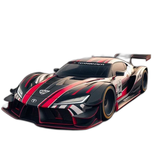 car, weapon, 3d render, concept art, photorealistic, fantasy art, high-speed, red transparent PNG cut-out