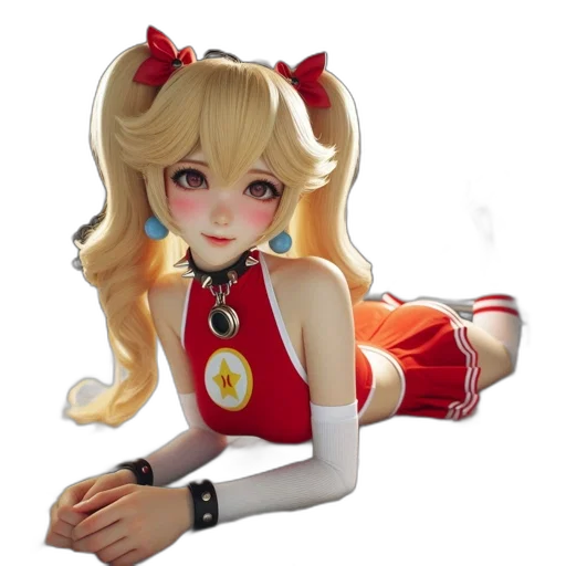 robot, staff, dress, 3d render, anime, concept art, cartoon, animated transparent PNG cut-out