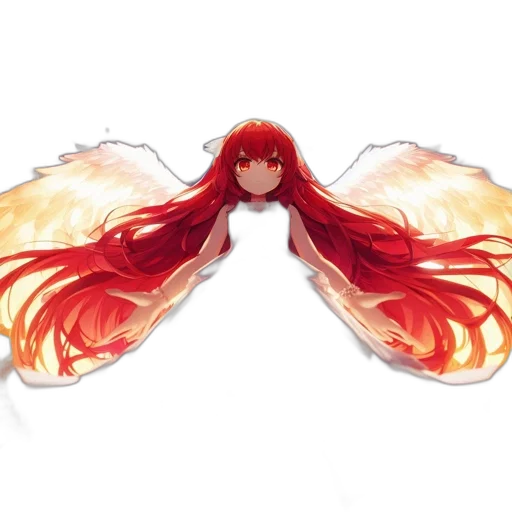 dress, dragon, hair, creature, pixel art, concept art, anime, fantasy art transparent PNG cut-out