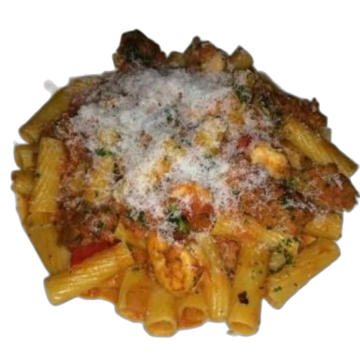 food, crown, staff, animal, photorealistic, 3d render, plate, rigatoni transparent PNG cut-out