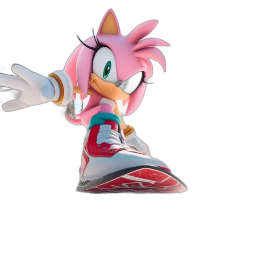 shoes, weapon, 3d render, concept art, vaporwave, cartoon, animated, character transparent PNG cut-out