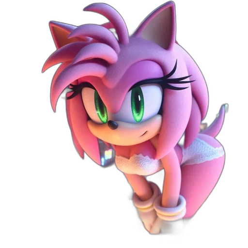 creature, animal, staff, hair, 3d render, concept art, vaporwave, pixel art transparent PNG cut-out