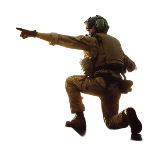 staff, jacket, weapon, creature, concept art, 3d render, photorealistic, military transparent PNG cut-out