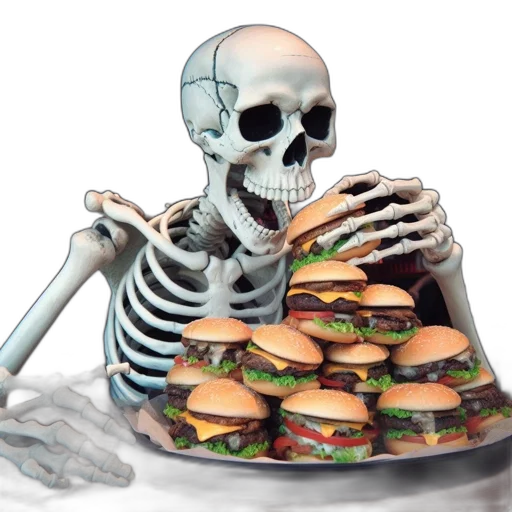food, robot, animal, creature, vaporwave, concept art, 3d render, photorealistic transparent PNG cut-out