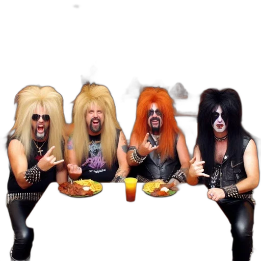 hair, food, jacket, mask, inside, golden, corral, four transparent PNG cut-out