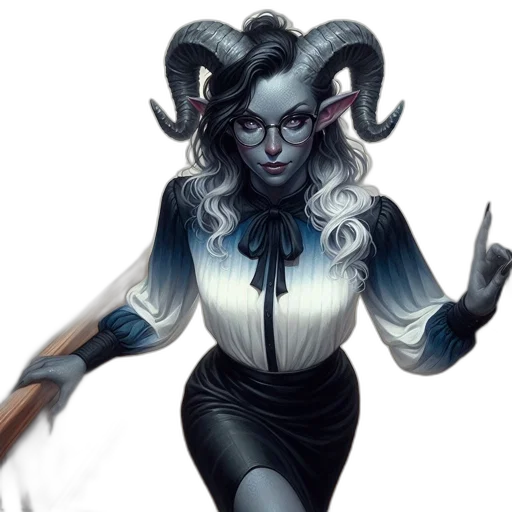 staff, concept art, fantasy art, comic book art, dark, ethereal, figure, blue-grey transparent PNG cut-out