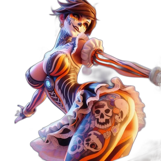 jewelry, weapon, dress, concept art, fantasy art, comic book art, pixel art, female transparent PNG cut-out