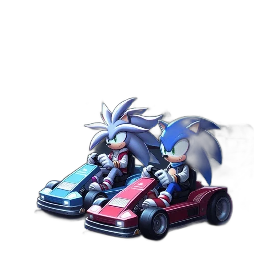 car, concept art, 3d render, vaporwave, pixel art, blue, two, animated transparent PNG cut-out