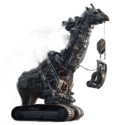 dragon, robot, animal, weapon, concept art, 3d render, fantasy art, photorealistic transparent PNG cut-out