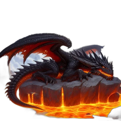 dragon, creature, weapon, animal, fantasy art, concept art, 3d render, pixel art transparent PNG cut-out