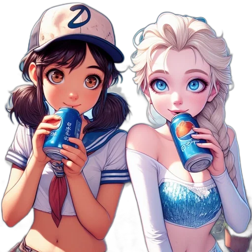 food, staff, bottle, anime, vaporwave, pixel art, concept art, neon lights transparent PNG cut-out