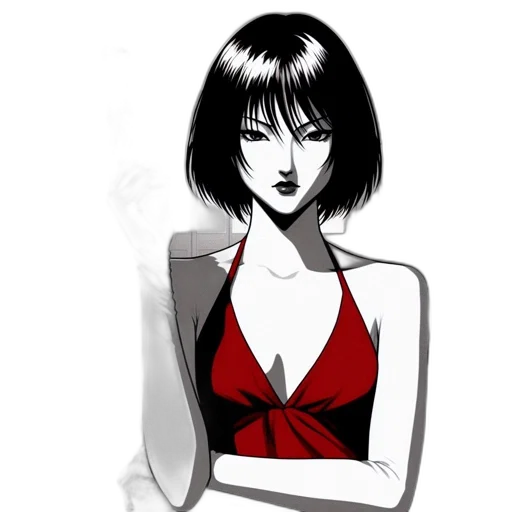 dress, jewelry, staff, jacket, comic book art, concept art, cartoon, fantasy art transparent PNG cut-out