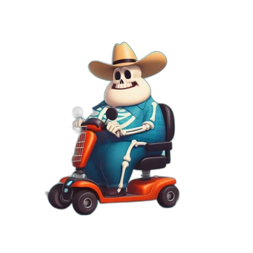 robot, car, animal, hat, 3d render, concept art, cartoon, poster transparent PNG cut-out