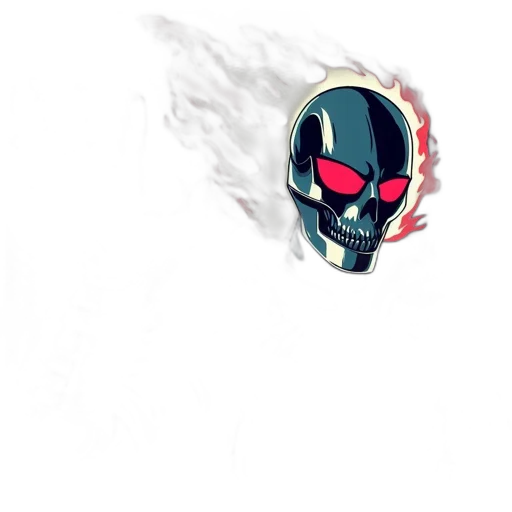 mask, robot, face, weapon, comic book art, concept art, 3d render, pixel art transparent PNG cut-out