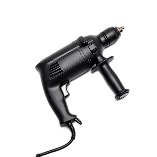 weapon, staff, umbrella, 3d render, cyberpunk, black, electric, drill transparent PNG cut-out