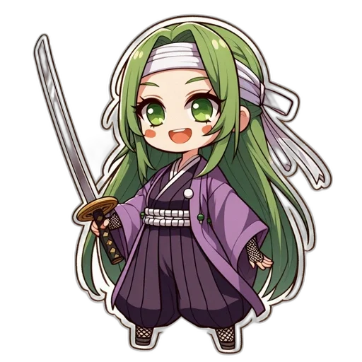 staff, weapon, sword, anime, pixel art, fantasy art, cartoon, green transparent PNG cut-out
