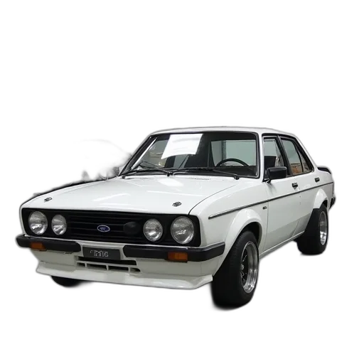car, photorealistic, white, ford transparent PNG cut-out