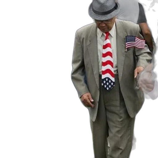 hat, jacket, man, suit, american, flag, tie, stands transparent PNG cut-out