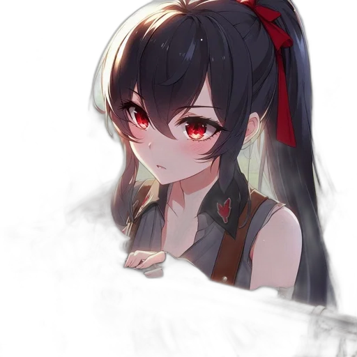 weapon, staff, face, mask, anime, pixel art, concept art, fantasy art transparent PNG cut-out