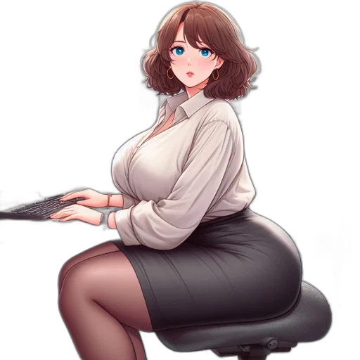 staff, dress, weapon, robot, anime, fantasy art, concept art, cartoon transparent PNG cut-out