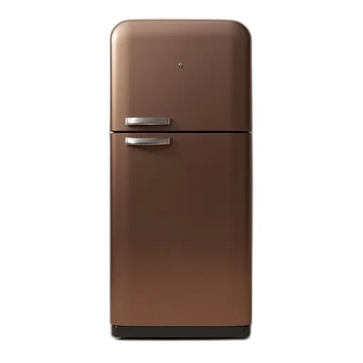 furniture, robot, food, 3d render, earth tones, sleek, modern, brown transparent PNG cut-out