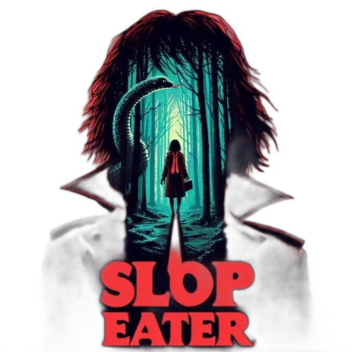 concept art, cyberpunk, movie, poster, features, red, blue, illustration transparent PNG cut-out