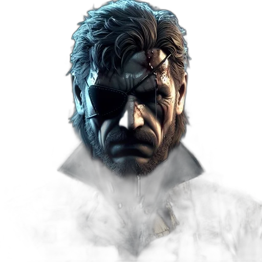 face, mask, jacket, concept art, photorealistic, comic book art, 3d render, blue transparent PNG cut-out