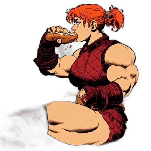 food, dress, animal, concept art, pixel art, cartoon, comic book art, powerful transparent PNG cut-out