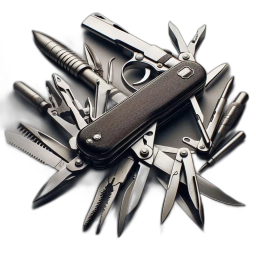 weapon, staff, jewelry, sword, swiss, army, knife, various transparent PNG cut-out