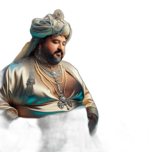 crown, fantasy art, concept art, photorealistic, 3d render, elegantly-attired, man, stands transparent PNG cut-out