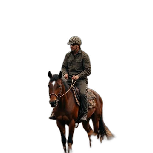 animal, hat, jacket, weapon transparent PNG cut-out