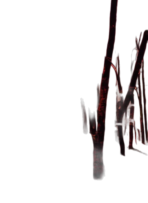 weapon, tree, creature, hair transparent PNG cut-out