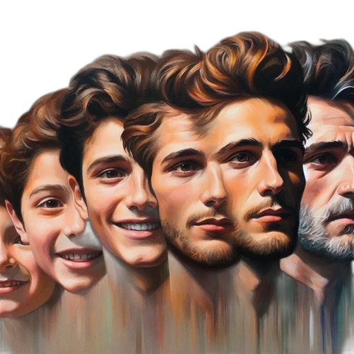face, hair, oil painting, photorealistic, concept art, fantasy art, artistic, sequence transparent PNG cut-out